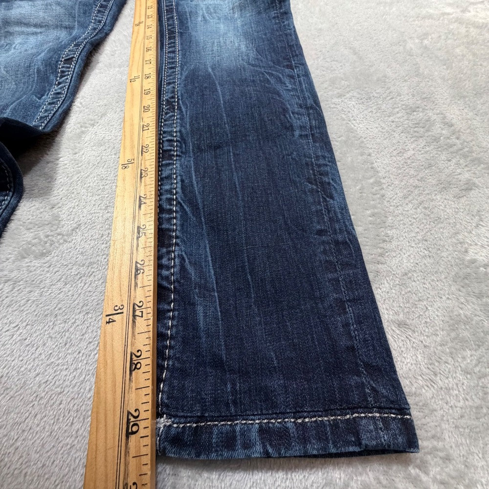 Miss‎ Me Signature Skinny Jeans 26 Dark Wash Embellished Bling Y2K 2010s Denim - Picture 3 of 8
